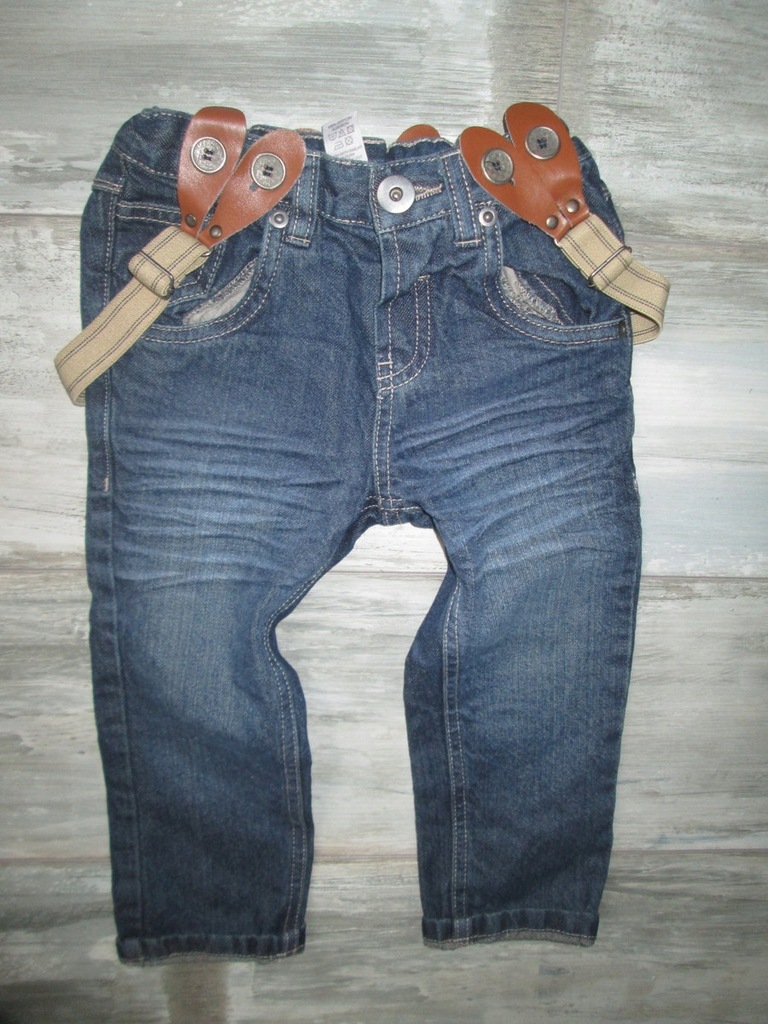 st.BERNARD spodnie SZELKI jeans zara h&amp;m 92