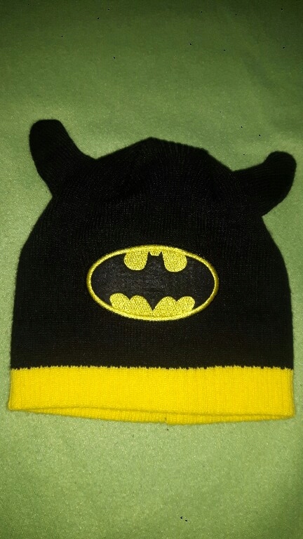 Czarna czapka żółta Batman 2 lata rebel primark
