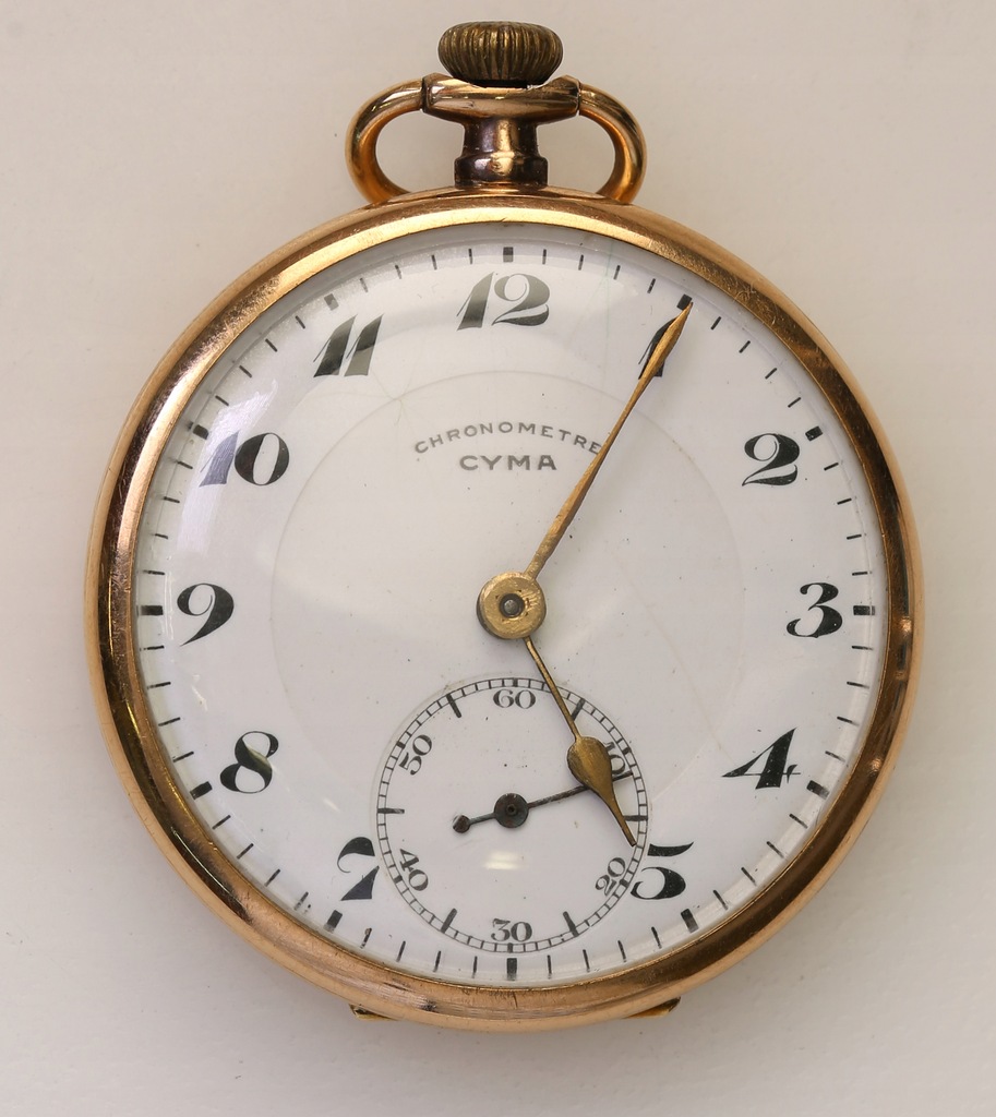 Zegarek kieszonkowy CYMA złoto 18 ct - 7699438482