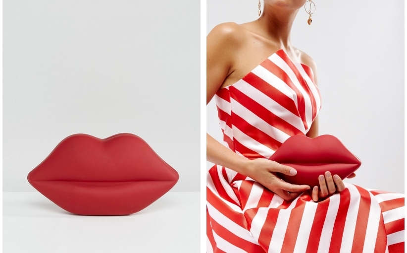 C7A501*LULU GUINNESS TOREBKA USTA CZERWONA  G08