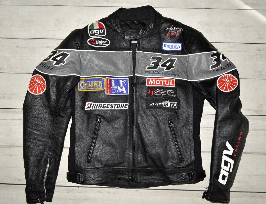 ROLEFF AGV RACEWEAR Skóra MOTOR PROTEKTOR L NOWA