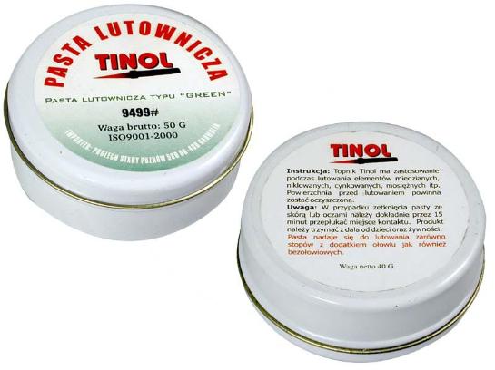 Pasta lutownicza TINOL typu GREEN 50g