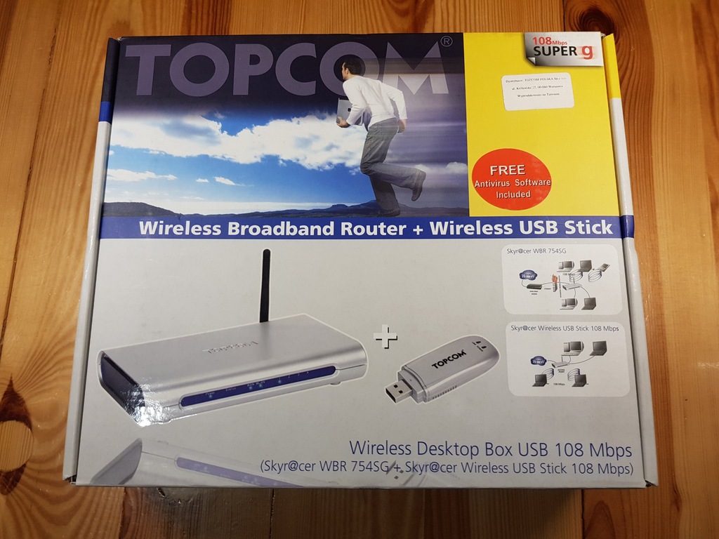 Router Punkt dostępowy WIFI + karta WIFI USB