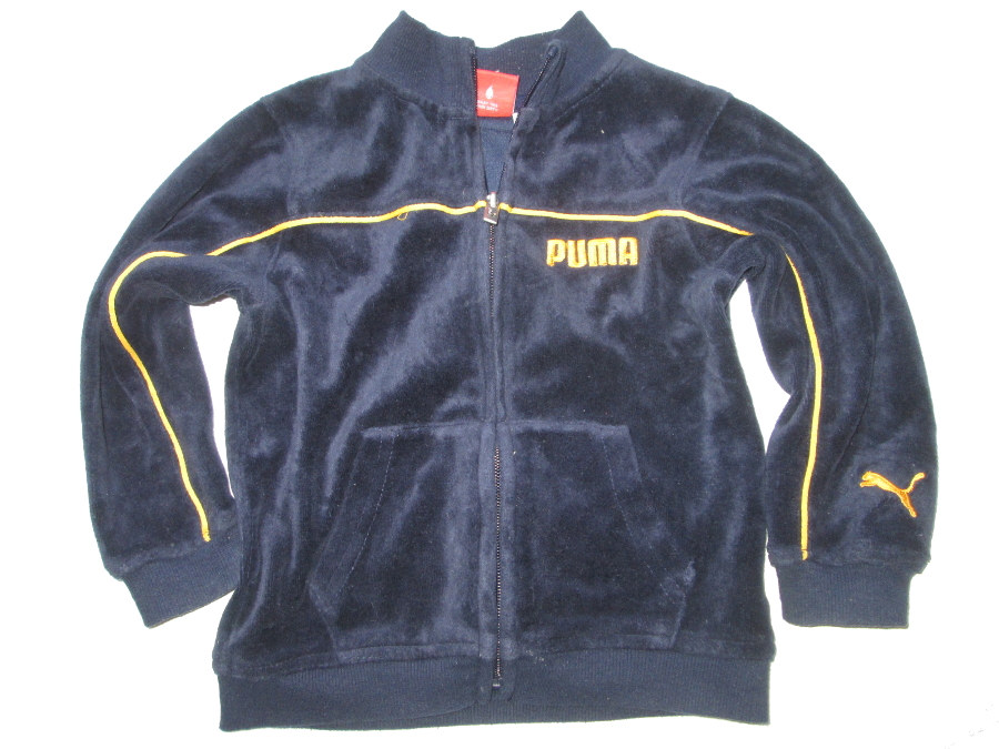 PUMA welurowa bluza LOGO 92cm/98cm