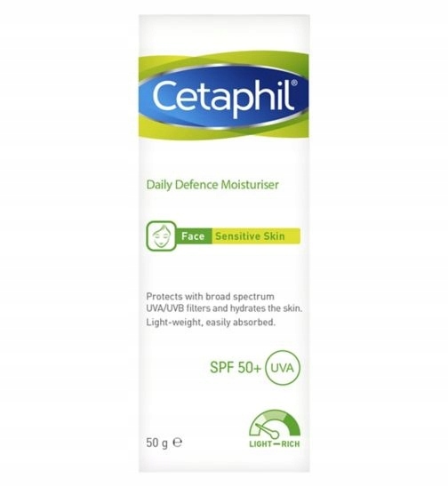Cetaphil Daily Defence Moisturiser Krem 50ml UK