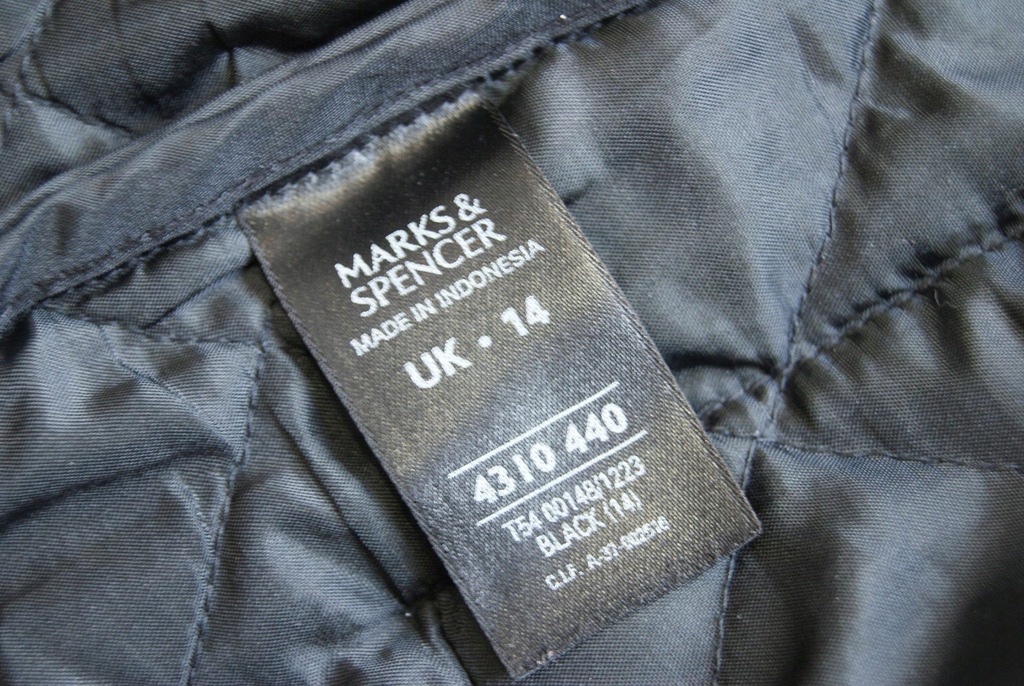 0510p90 MARKS&SPENCER modny PŁASZCZ pikowany 7599760631 oficjalne