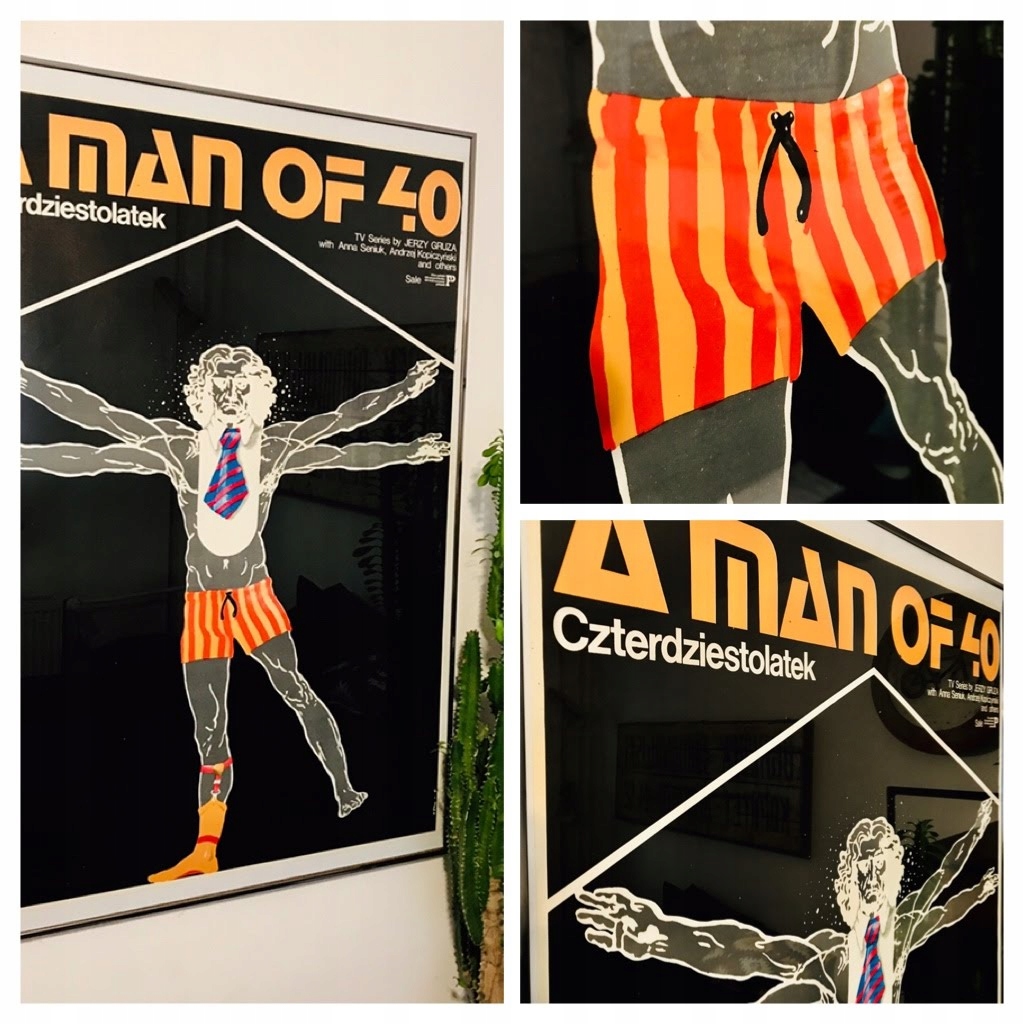 Plakat filmowy Czterdziestolatek Jakub Erol 1977