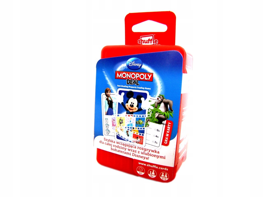 GRA MONOPOLY DEAL KARTY DISNEY MICKEY ELSA HASBRO