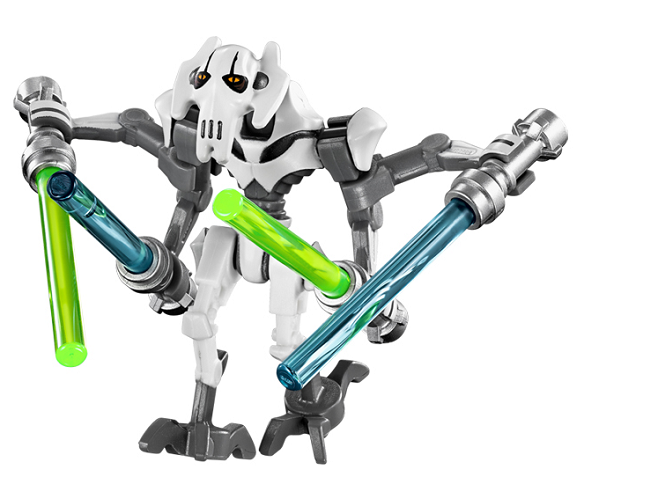 LEGO STAR WARS - GENERAL GRIEVOUS + 4 MIECZE 75040