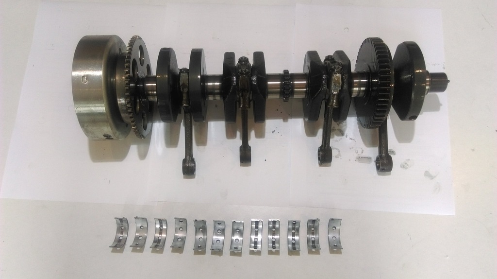 Wał korbowy korbowody panewki Kawasaki ZZR 600 - 7325214091