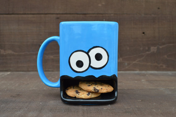 Kubek Cookie monster Ciasteczkowy potwór prezent