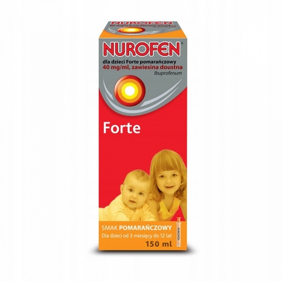 NUROFEN Forte dla dzieci pomarańczowy 150ml APTEKA