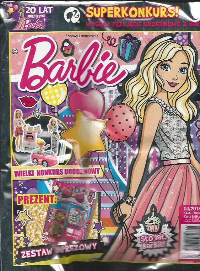 ZABAWY I MARZENIA Z BARBIE nr 4/18 + zestaw imprez