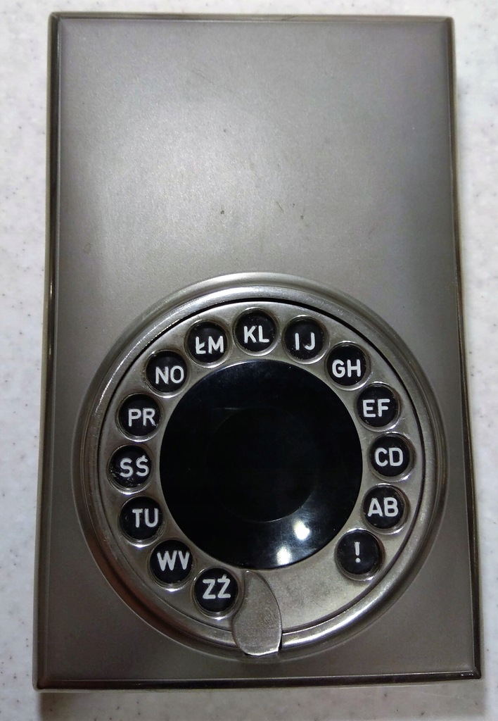 Notes telefoniczny z tarczą, używany, PRL