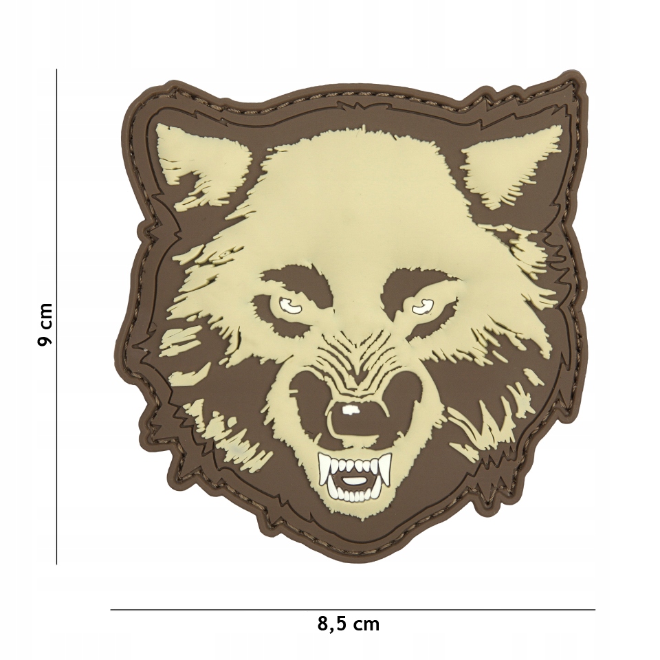 Naszywka 3D PVC - Wolf - Coyote
