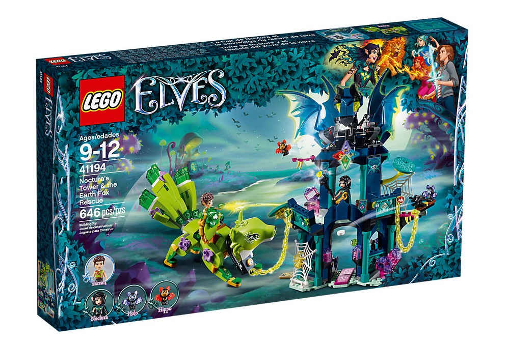 LEGO ELVES 41194 WIEŻA NOCTURY ELFY SMOKI AZARI