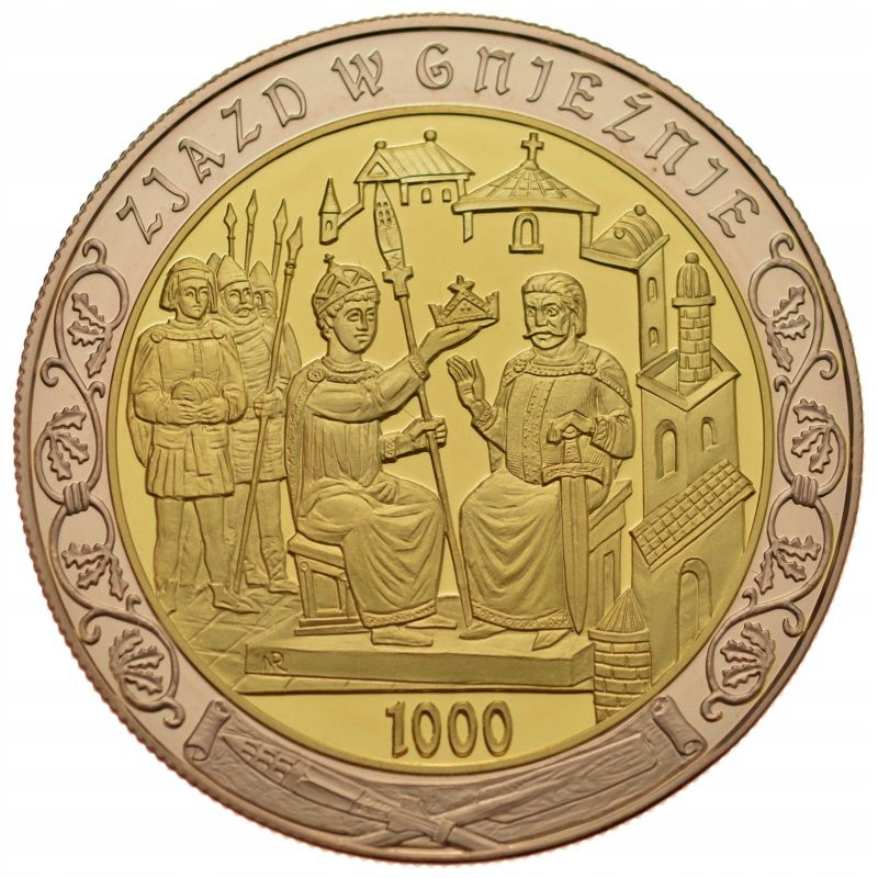 POLSKA III RP MEDAL ZJAZD W GNIEŹNIE 1000 ROK