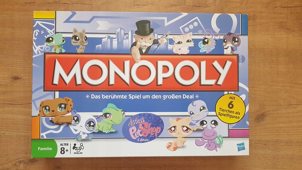 Jamnik Monopoly z grą Littlest Pet Shop od HASBRO