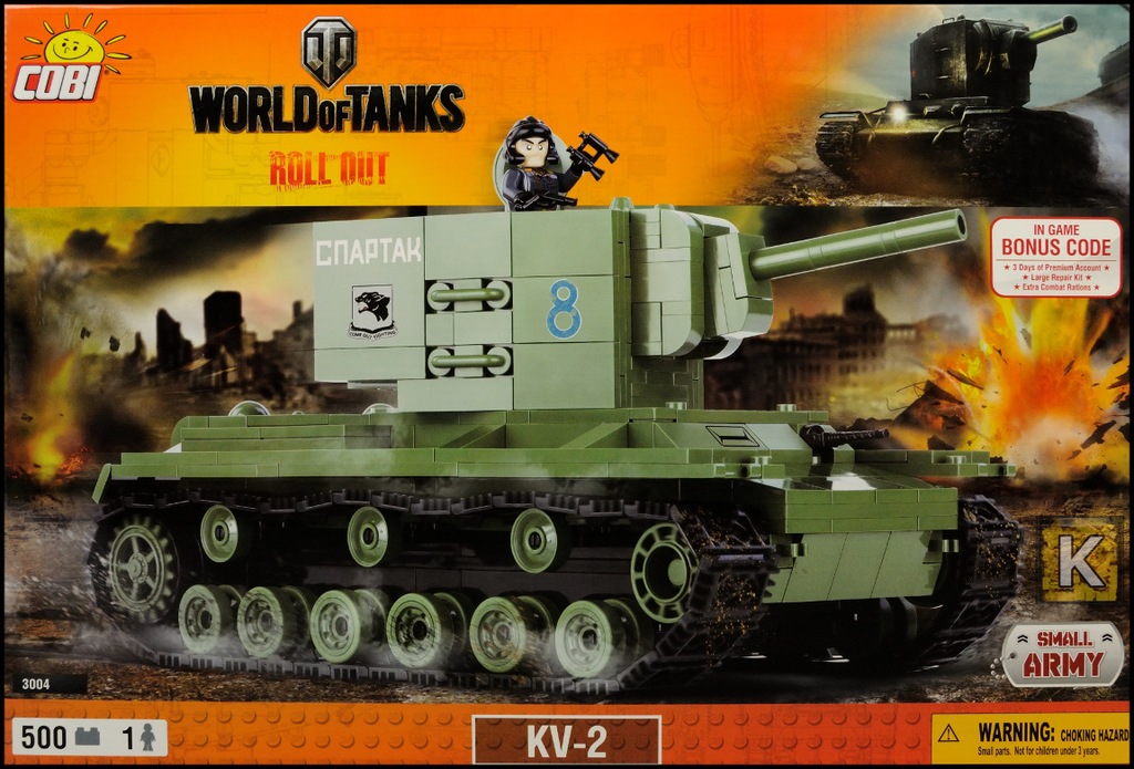 COBI Czołg KV-2 / KW-2 - World of Tanks (3004)
