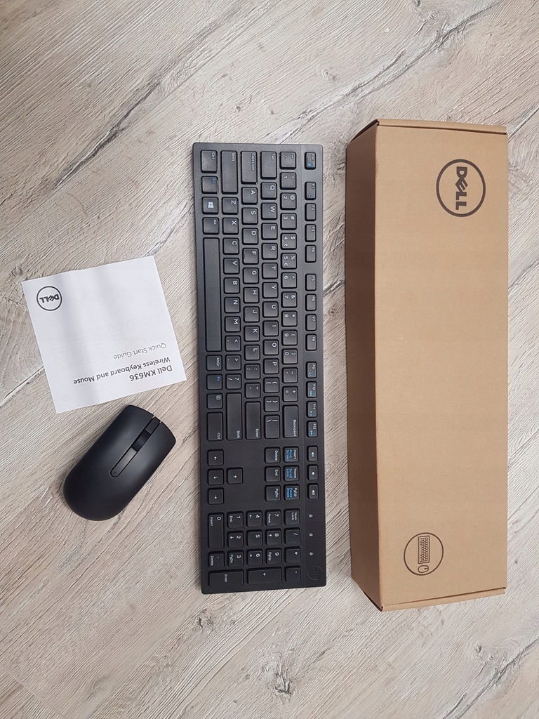 Nowy Zestaw Klawiatura Mysz Dell Km Qwerty