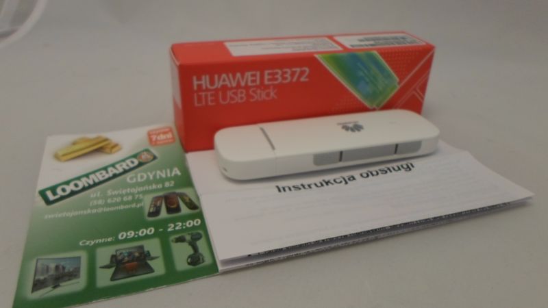 MODEM HUAWEI E3372 LTE USB STICK JAK NOWY PROMO