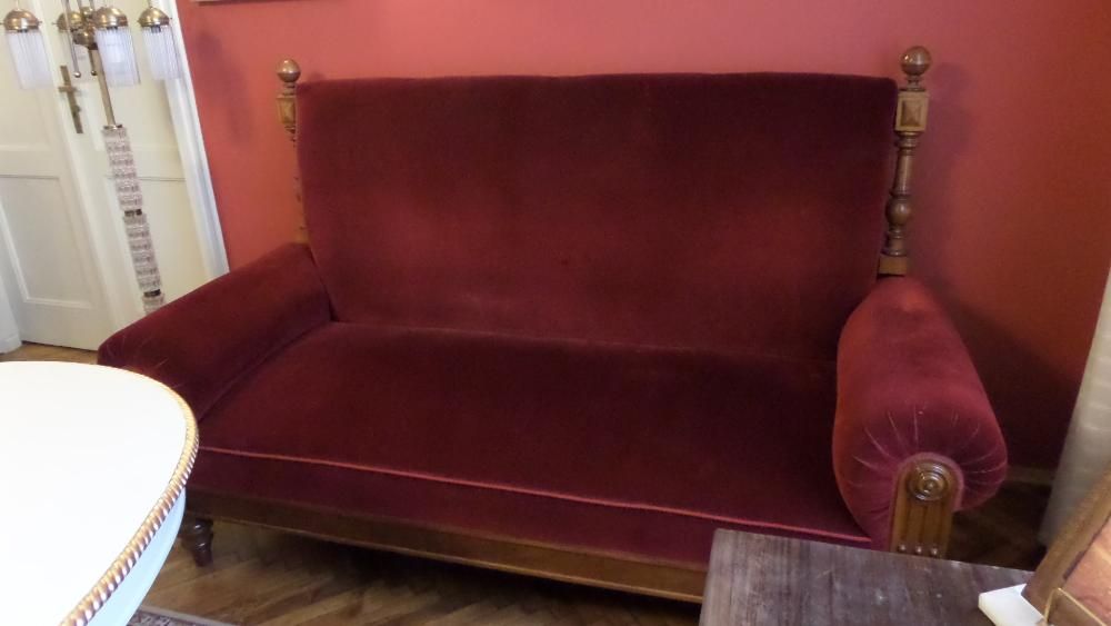 Eklektyczna kanapa, sofa,  koniec XIXw