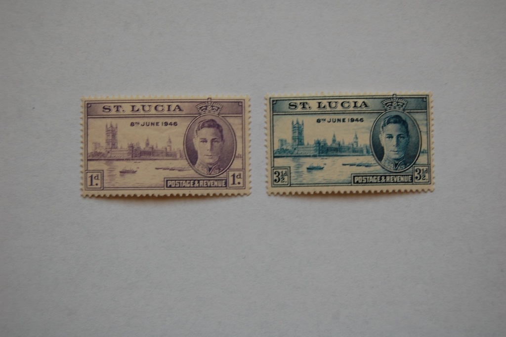 Saint Lucia Sw 116-17* krol Jerzy VI Windsor