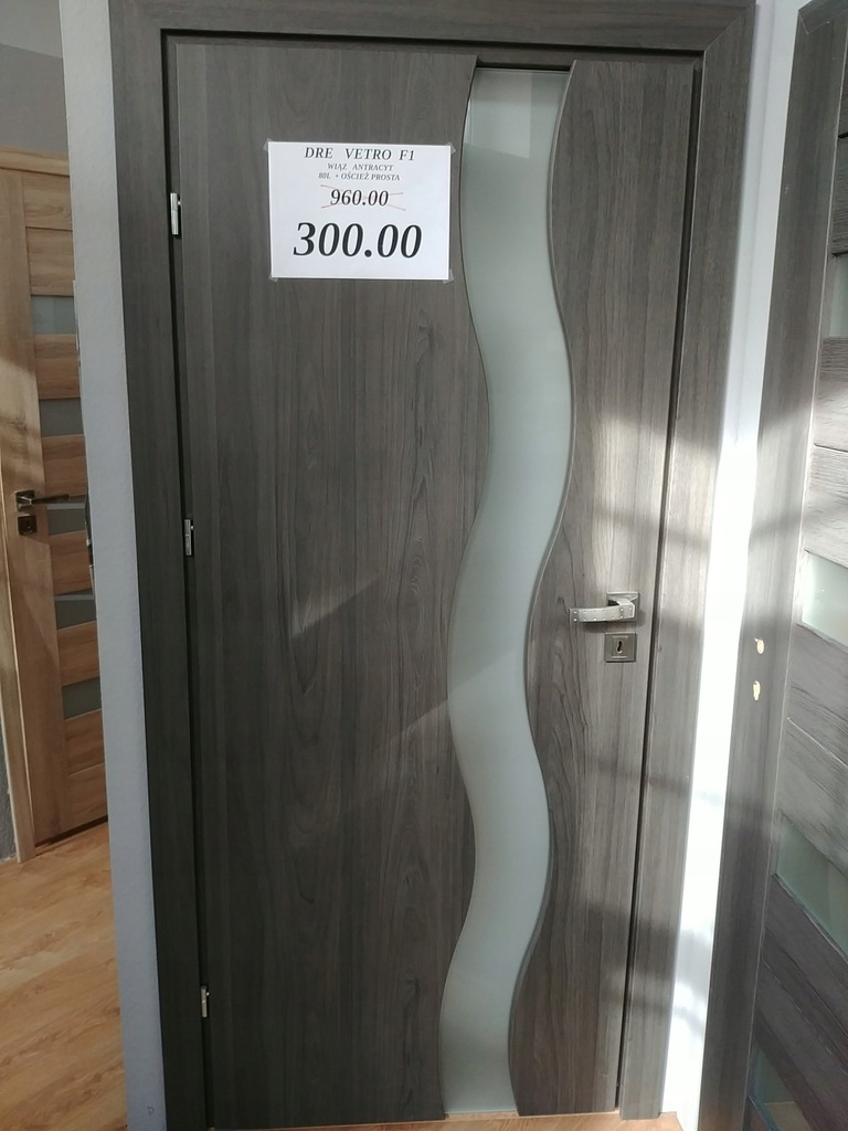 drzwi DRE VERTO F1 80 lewa wiąz antracyt