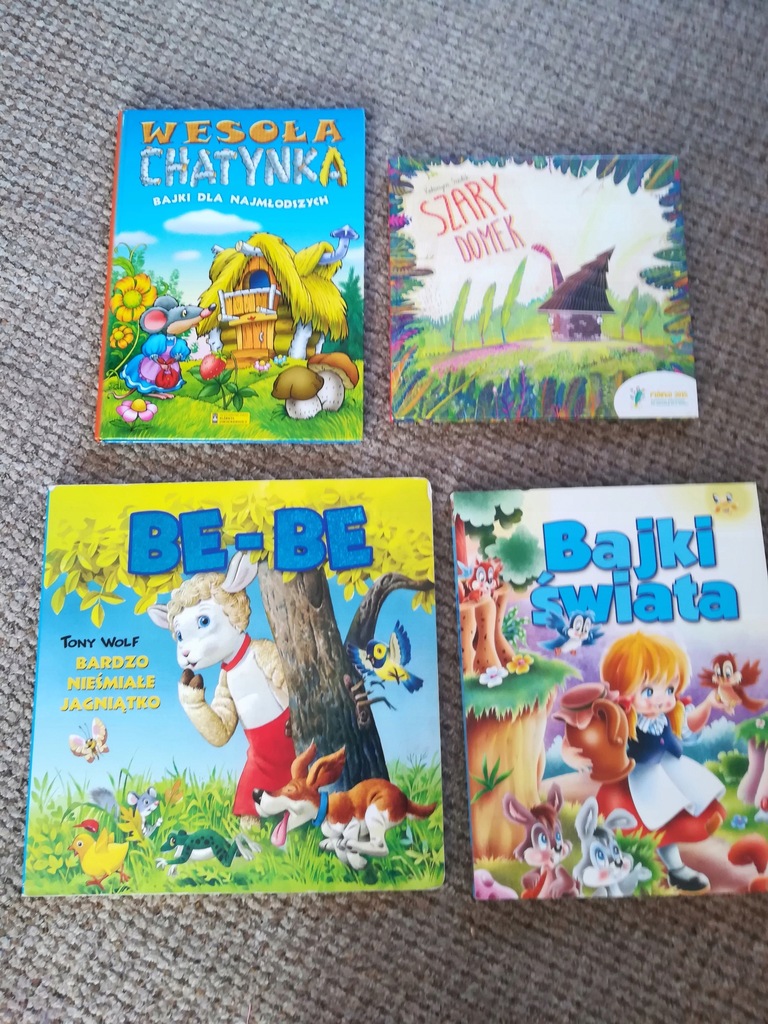 4 szt książeczki dla dzieci bajki