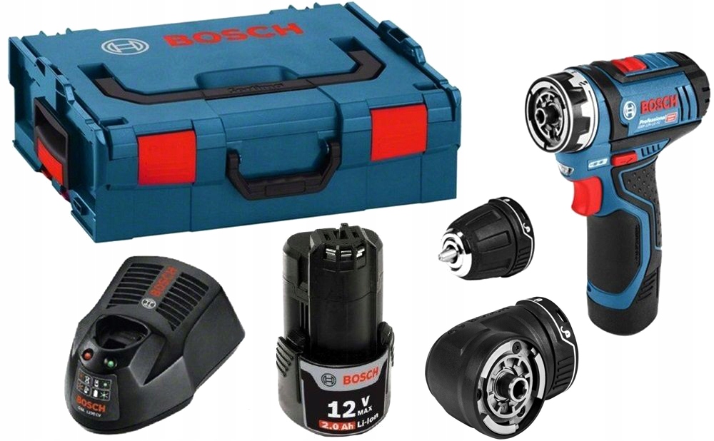 Wkrętarka Bosch GSR 12V-15 FC + przystawka kątowa