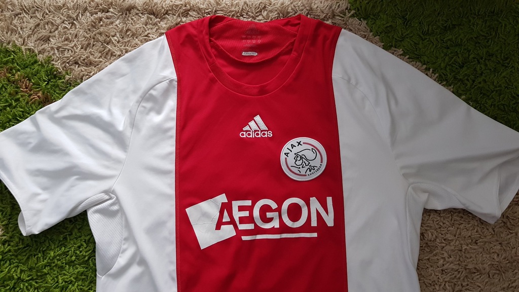AJAX AMSTERDAM AEGON L CZERWONA ADIDAS 