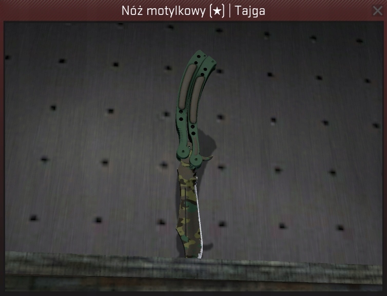 NÓŻ MOTYLKOWY TAJGA BUTTERFLY CS GO KNIFE