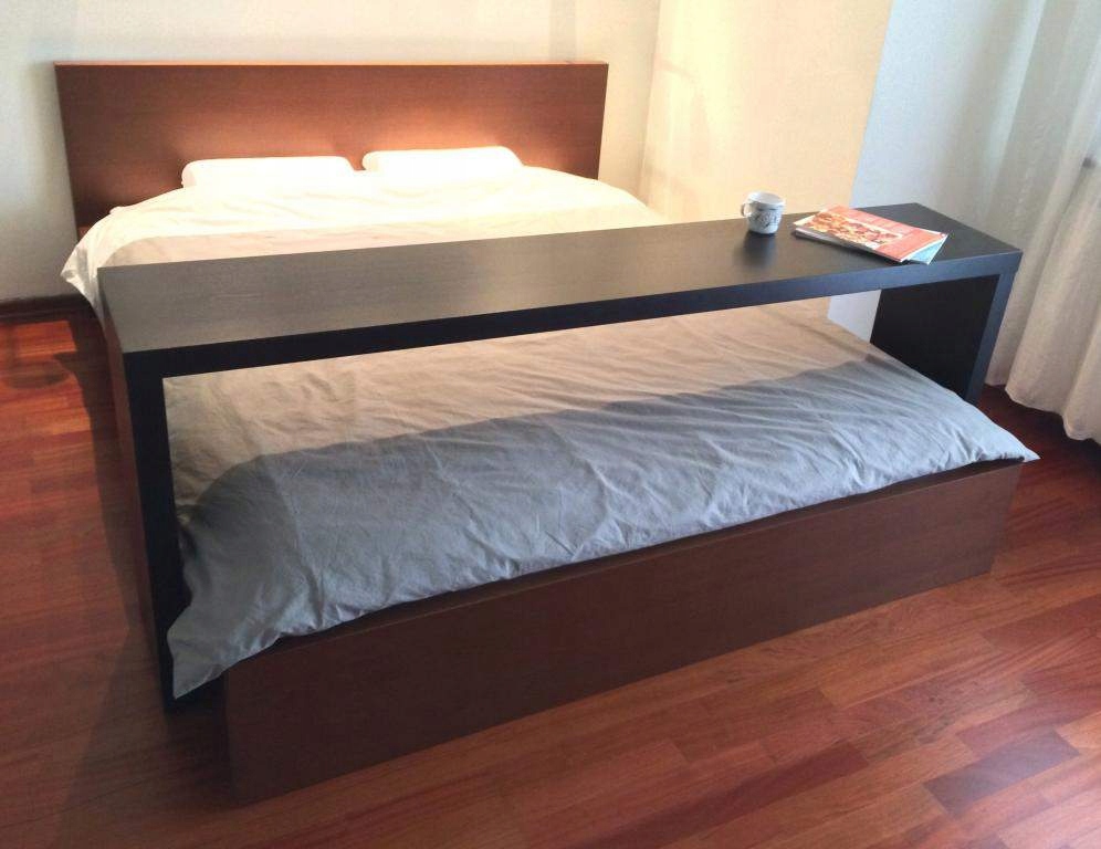 IKEA nadstawka na łóżko MALM średni brąz