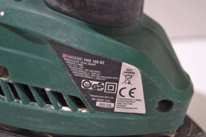 Juego De Papel De Lija De 18 Piezas, Apto Para Lijadora Parkside PHS 160 A1 Parkside 160A1 LIDL