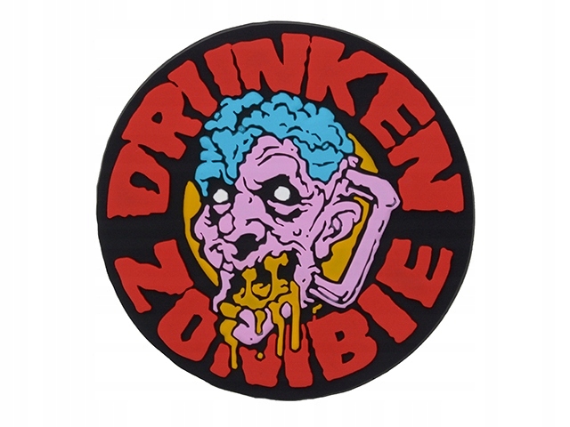 Naszywka Drunken Zombie PVC - Red [EM]