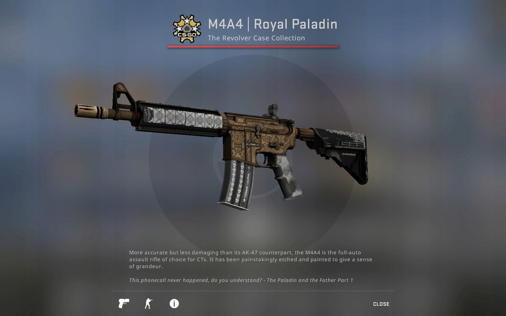 M4A4 | Royal Paladin (Królewski Paladyn) CS GO