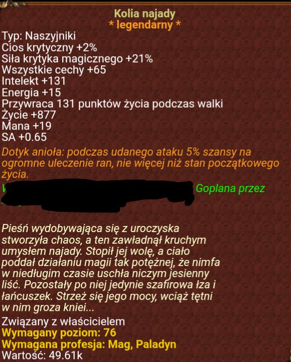 Kolia Najady Zorza Margonem