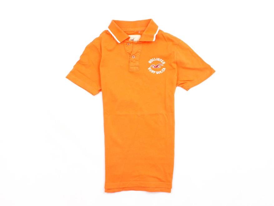 *Z Hollister Koszulka Polo Męska Bawełna Orange M
