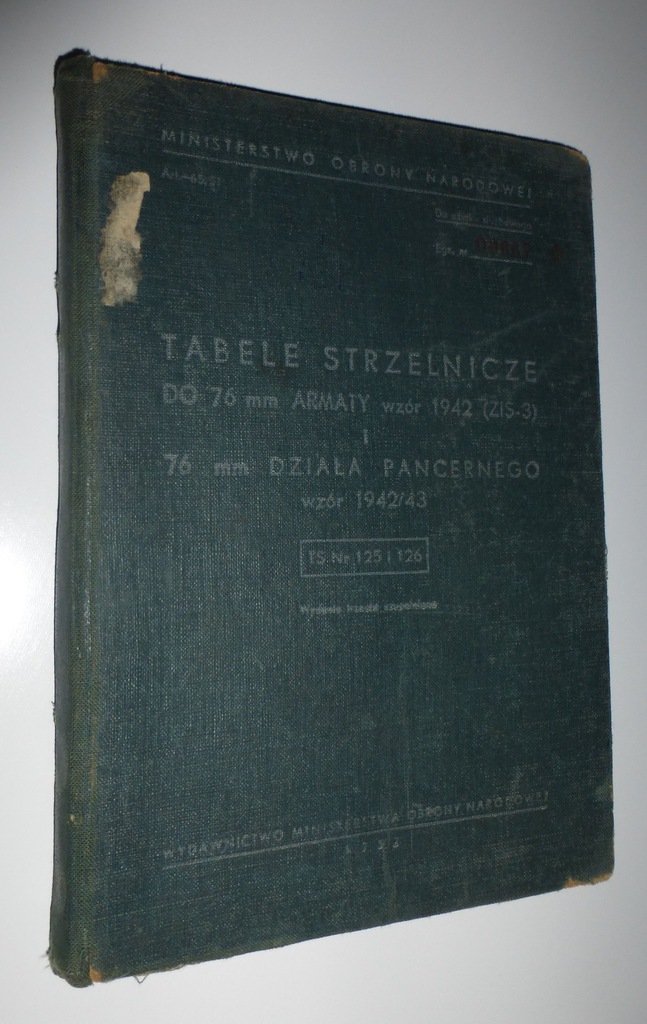 TABELE STRZELNICZE DO 76 mm ARMATA  wz.1942 ...