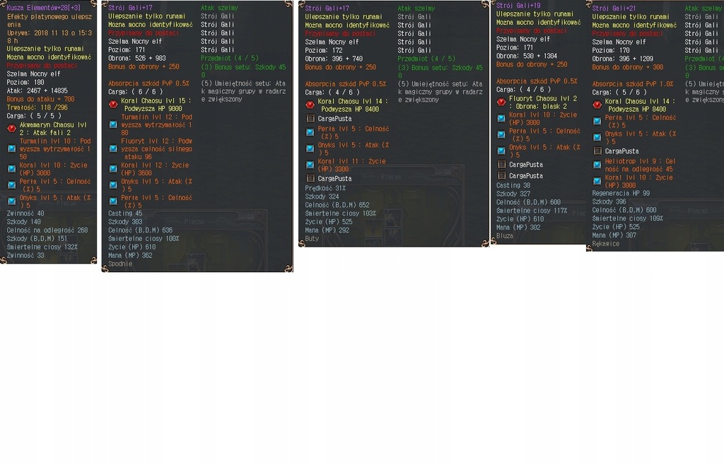 Last Chaos konto nocny Łowca 185lvl z setem Pangea