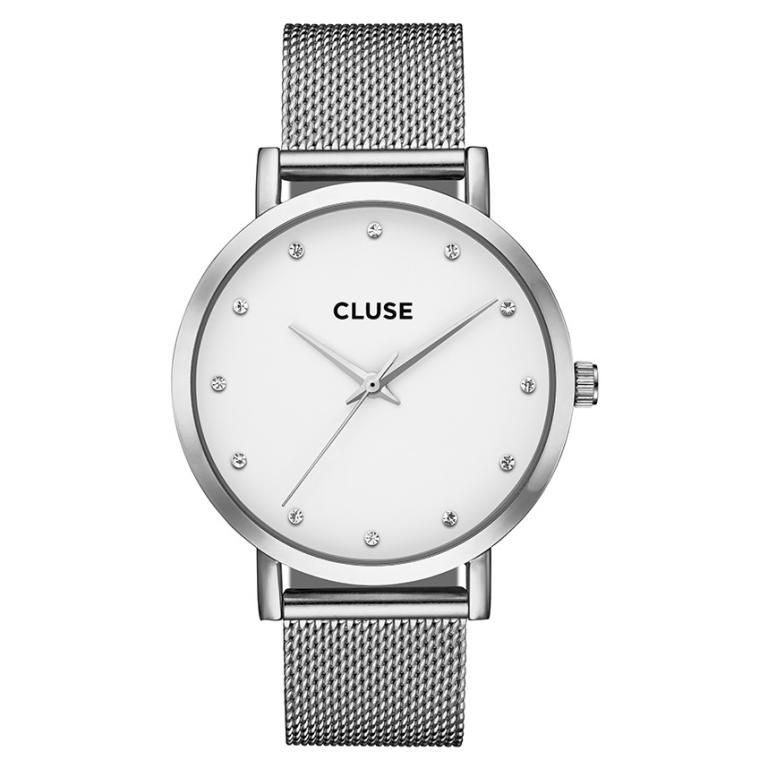 Srebrny Zegarek CLUSE Pavane CL18301 Z Cyrkoniami