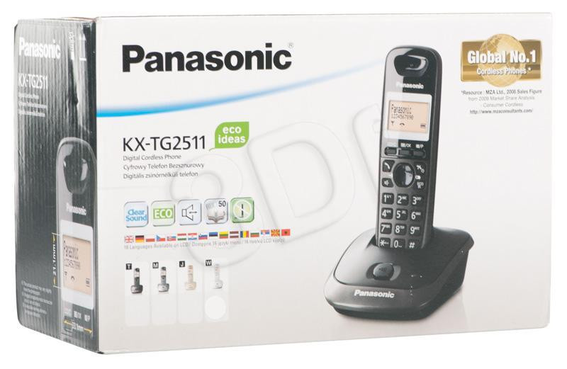 Telefon bezprzewodowy Panasonic KX-TG2511PDW ( bia