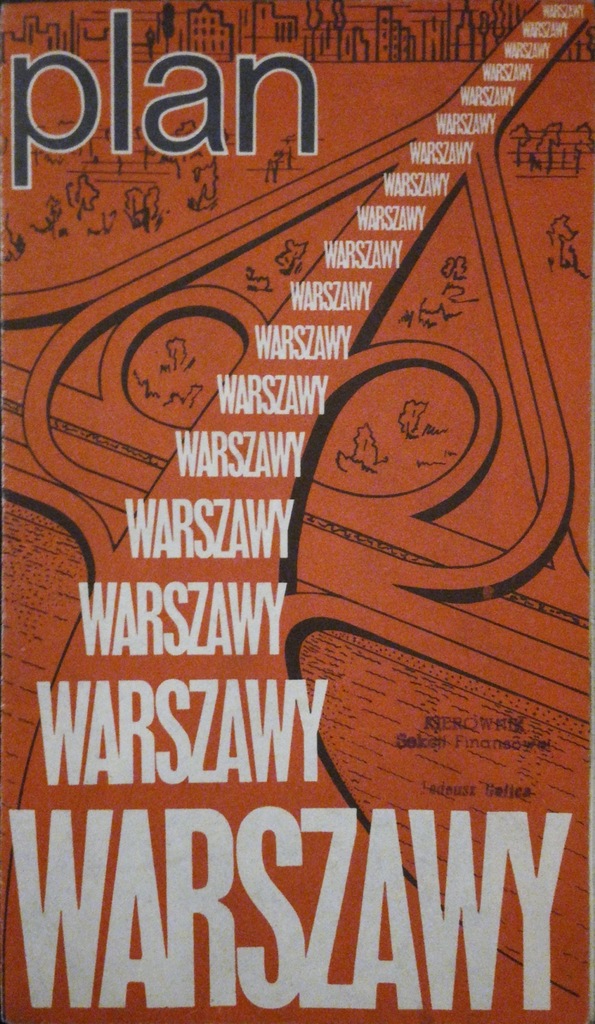 PLAN WARSZAWY z 1976 roku