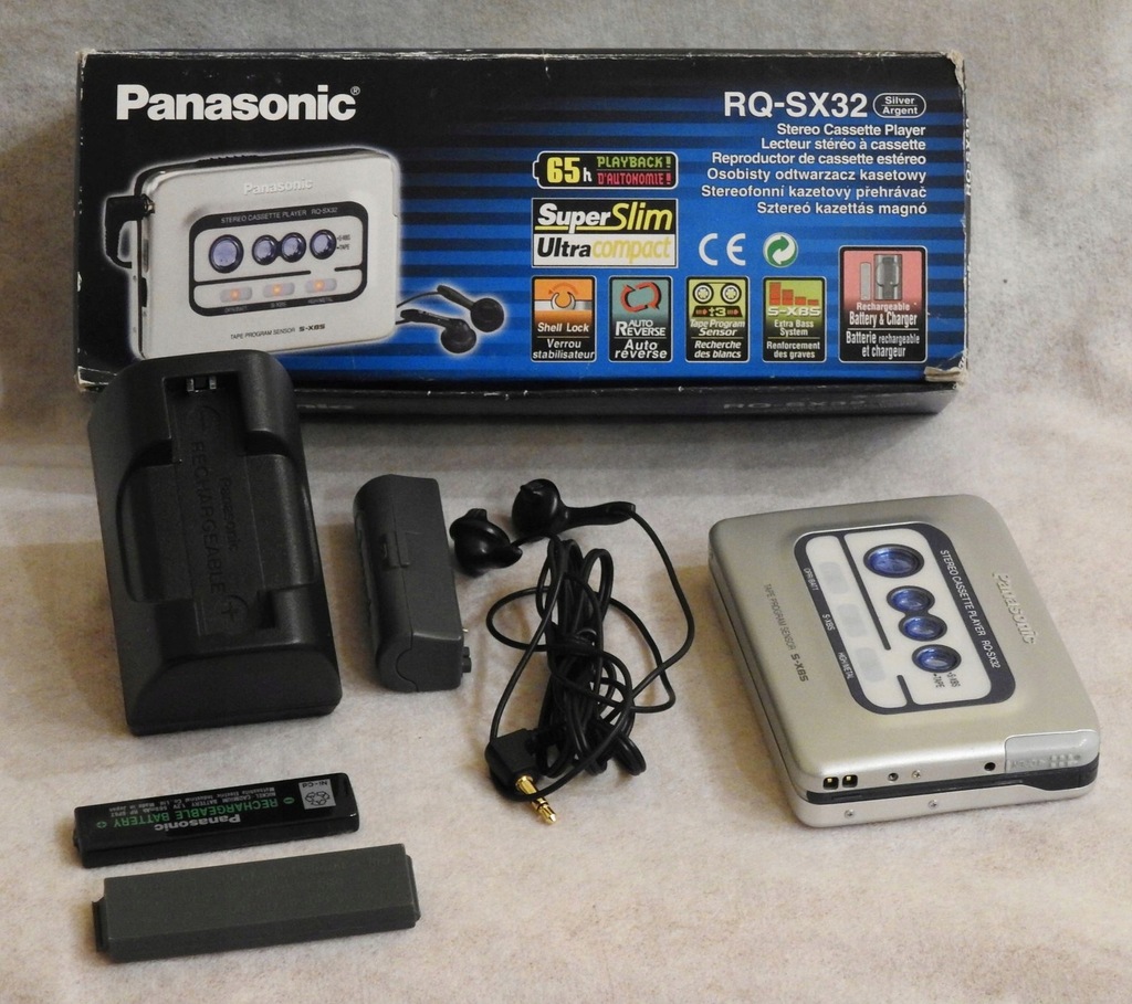 Walkman Panasonic RQ-SX32 - komplet