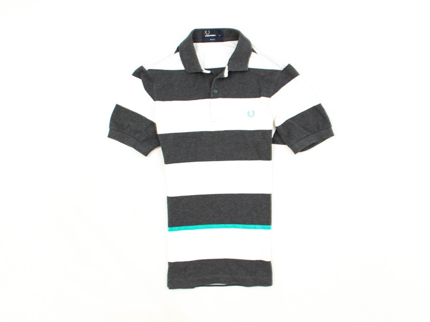 G Fred Perry Koszulka Polo Męska Bawełna Paski XS