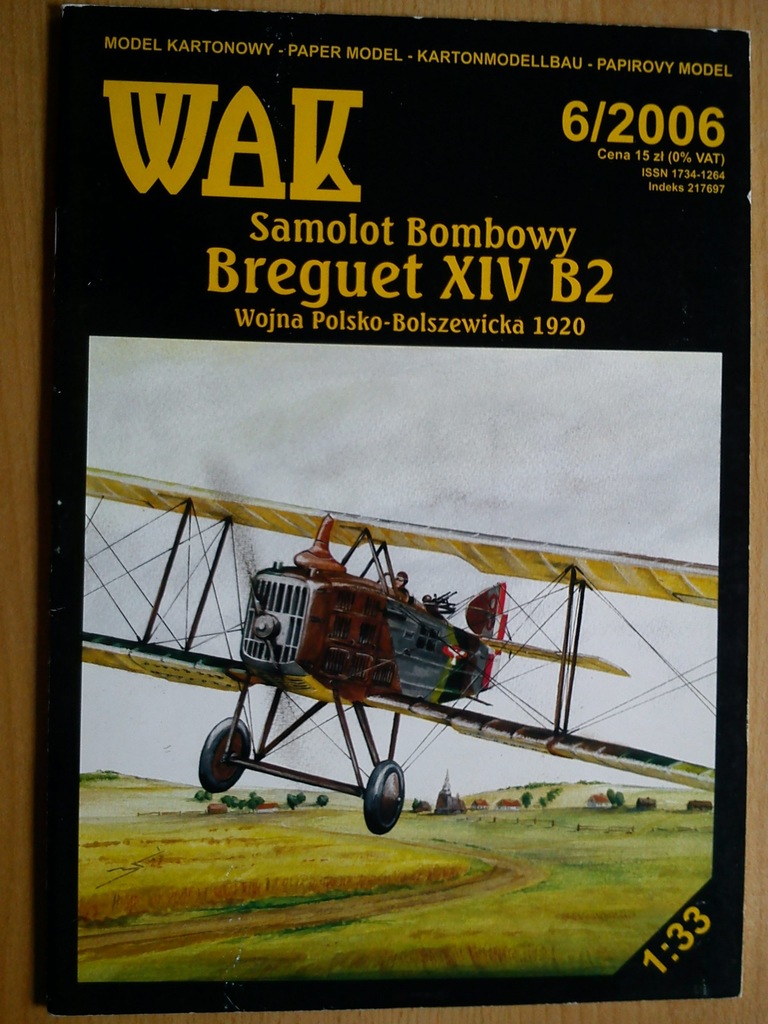 WAK SAMOLOT BOMBOWY BREGUET XIV B2 2 modele