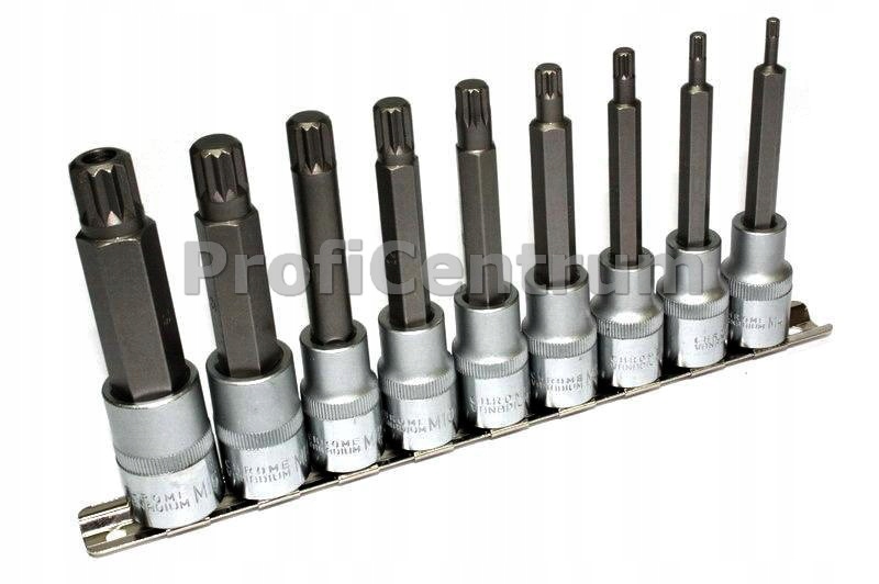 KLUCZ WPUSTOWE SPLINE XZN Z NASADKĄ 1/2 M4-M16