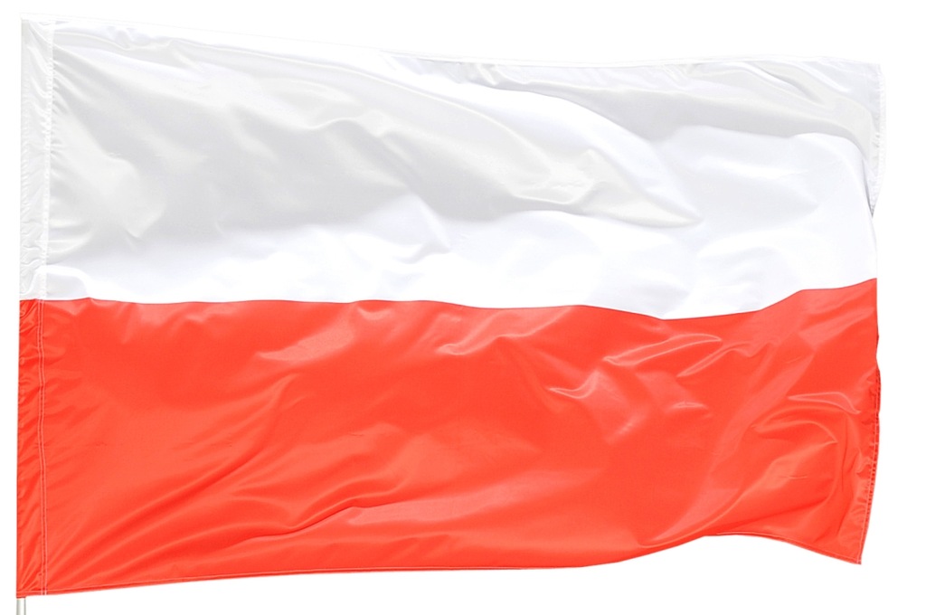 FLAGA POLSKI 0,9 x 0,6 m