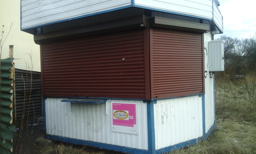 kiosk kontener magazyn strozowka budynek blaszany