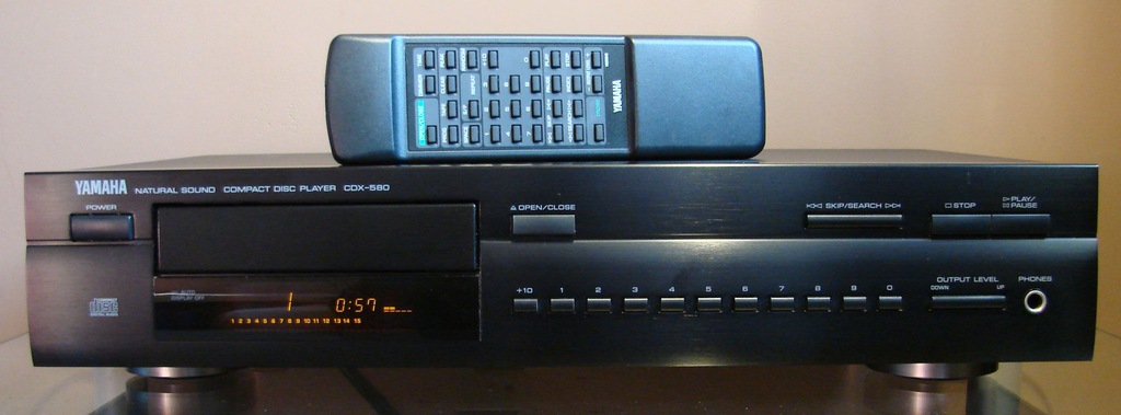 YAMAHA CDX-580 - ODTWARZACZ CD + PILOT - GWAR.